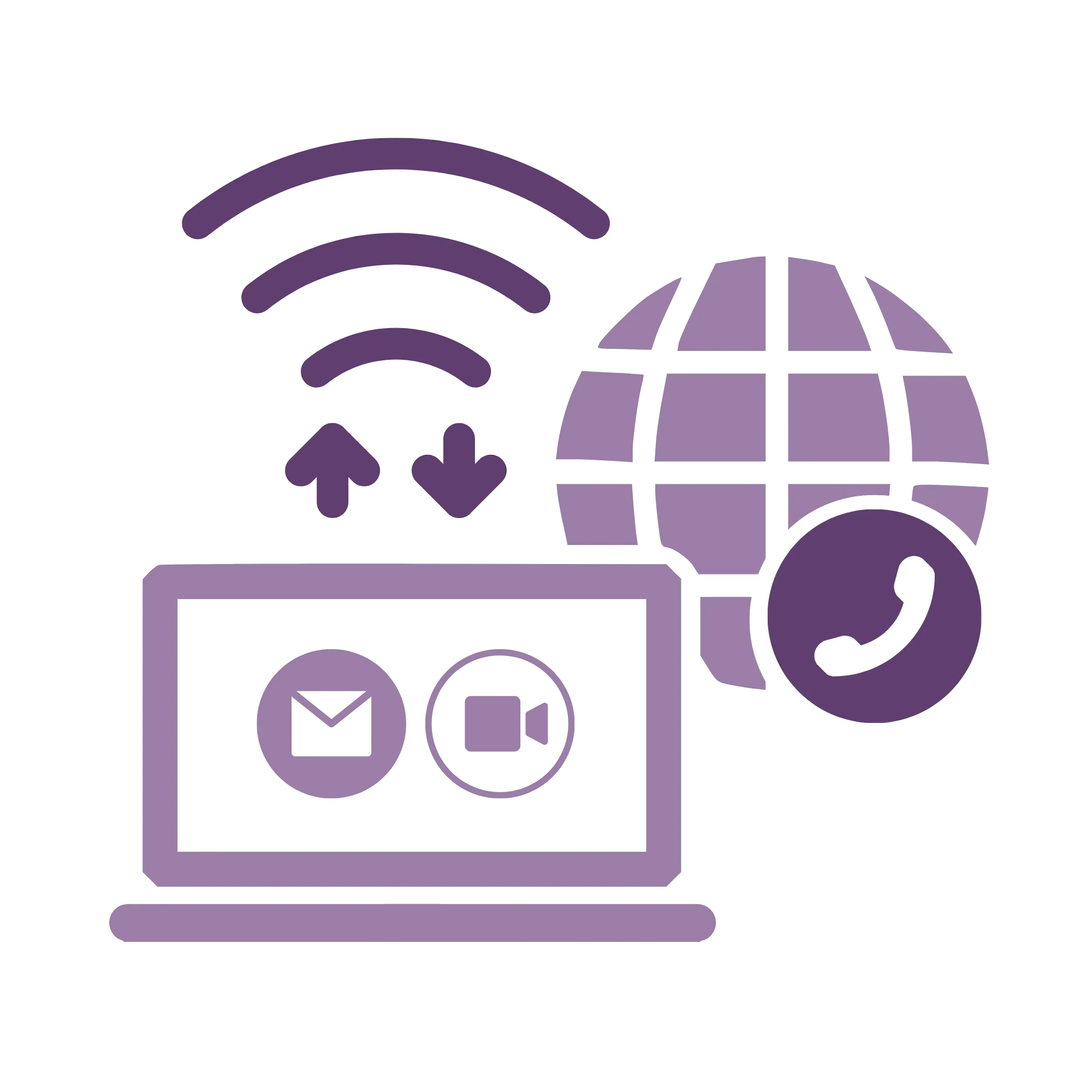 Graphic: Internet, Wifi, cel phone data 